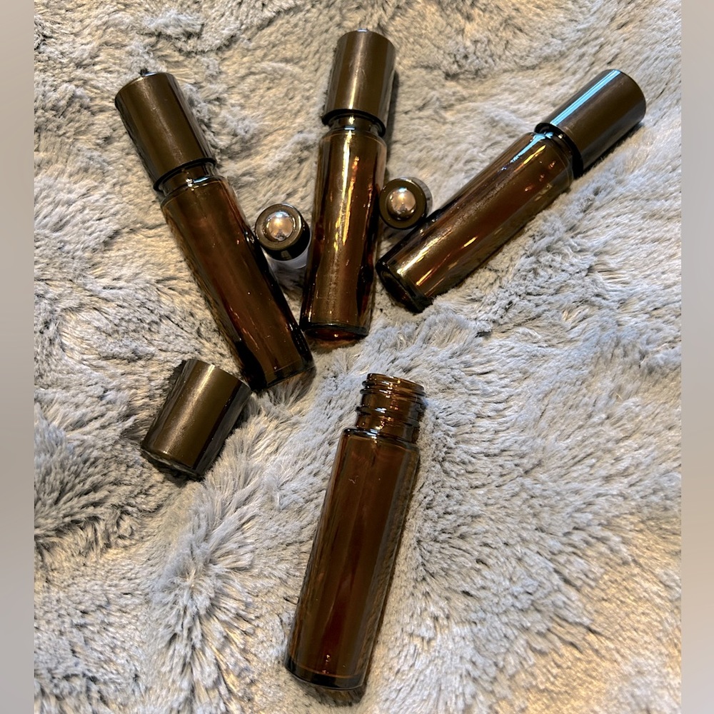 Amber Roller Bottles - 10 mL - Brand New and Unused - 17 Bottles Total